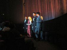Ben Kingsley, Patricia Clarkson, Gabriel Hammond and Daniel Hammond at The Paris Theatre